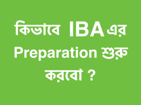 Starting IBA preparation
